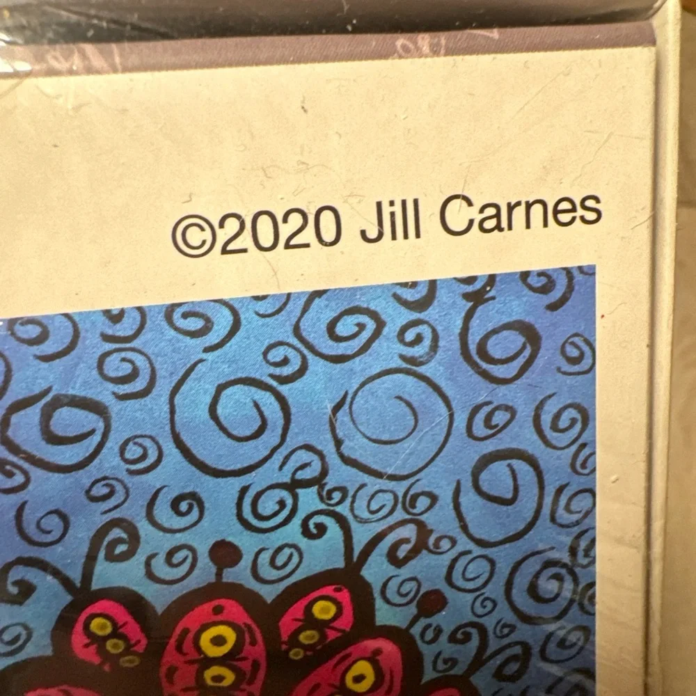 New Very Good Puzzle Kitty Cat and Flowers Jill‎ Carnes 1000 piece jigsaw puzzle
